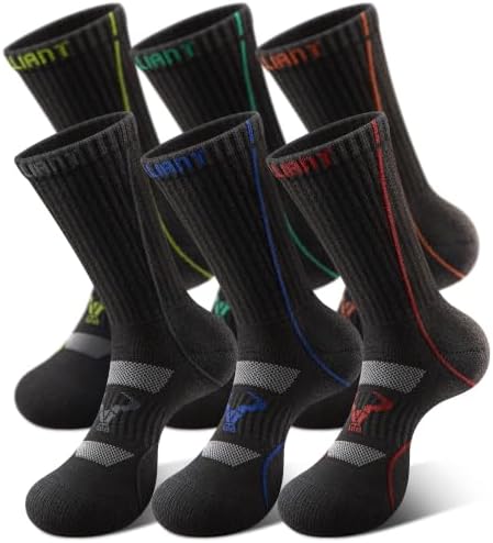6Pack Compression Crew Socks