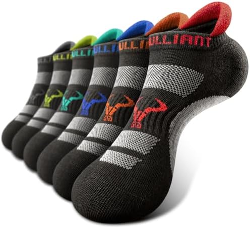 6Pack Cushioned Athletic Ankle Socks