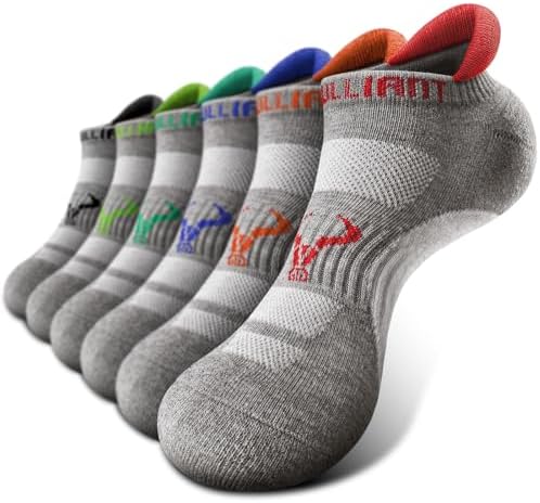 6Pack Cushioned Athletic Ankle Socks