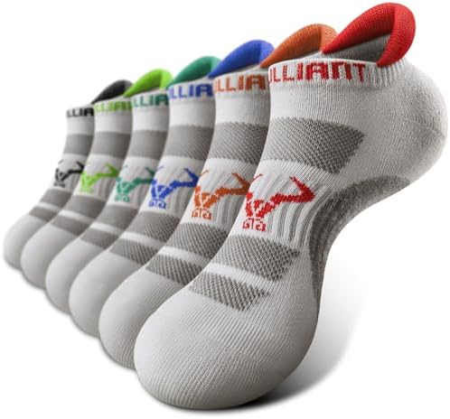 6Pack Cushioned Athletic Ankle Socks