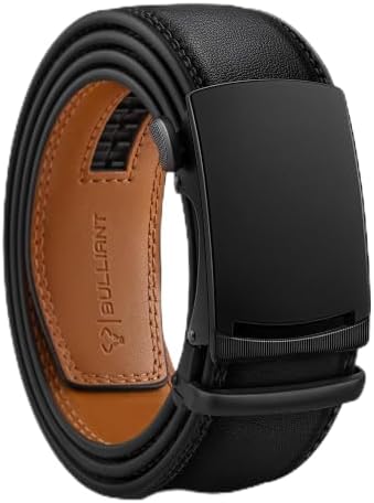 Belt Men, Ratchet Leather Belts 1 3/8″, Exact Fit