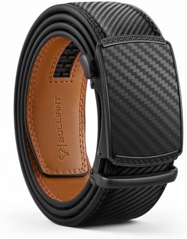 Belt Men, Ratchet Leather Belts 1 3/8″, Exact Fit