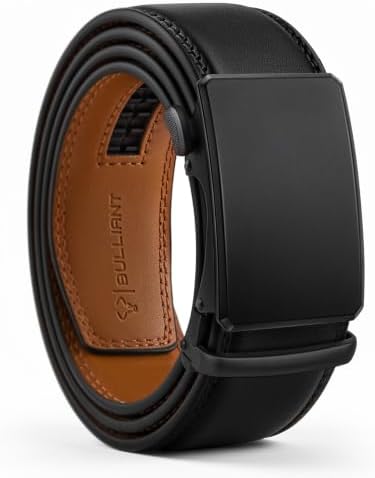 Belt Men, Ratchet Leather Belts 1 3/8″, Exact Fit