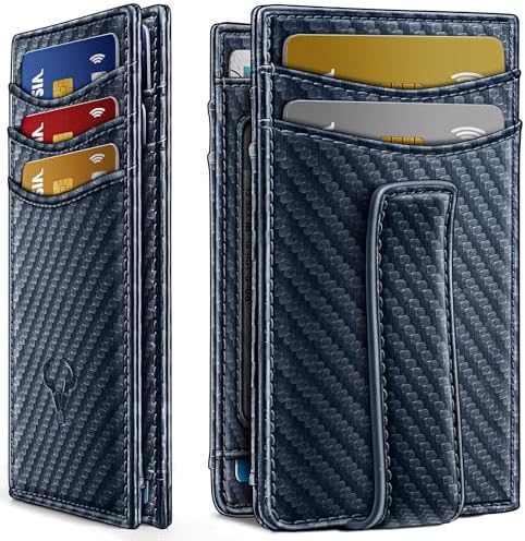 Magnetic Slim Leather Pocket Wallet Money Clip