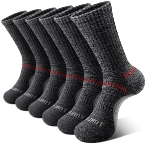 Men 6-Pack Athletic Compression Crew Socks
