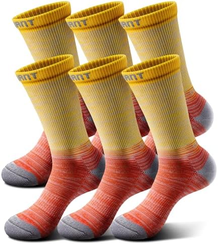 Men 6-Pack Athletic Compression Crew Socks