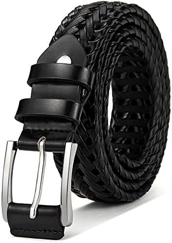 Men and Womens Belts, Leather Woven Braided Belts
