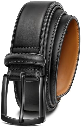 Men Belt-Leather Belt 7 Holes Comfortable