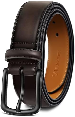 Men Belt-Leather Belt 7 Holes Comfortable