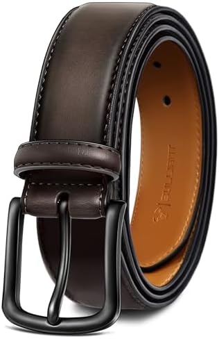 Men Belt-Leather Belt 7 Holes Comfortable