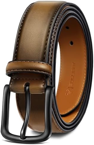 Men Belt-Leather Belt 7 Holes Comfortable