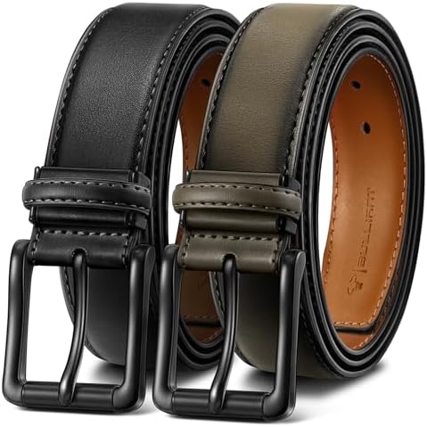 Men Belt Multi Pack, Adjustable Leather Belt