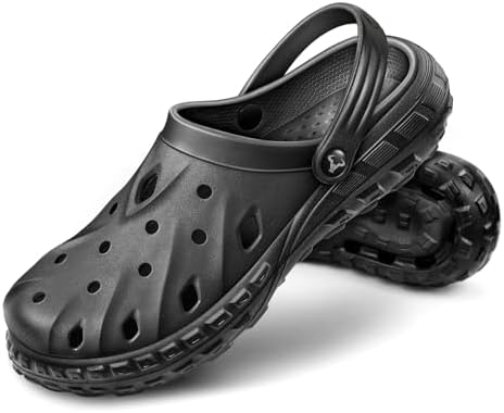 Men Clogs Mules Sandals Unisex Cushioned Footbed