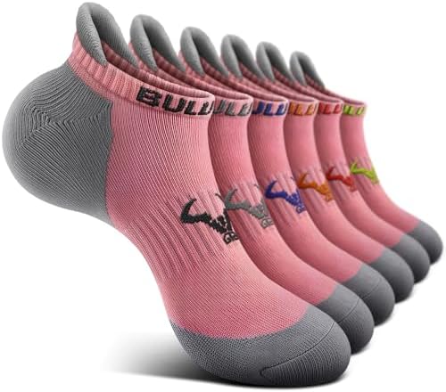 Men Cushioned Athletic Running Ankle Socks 6Pack-Arch Support