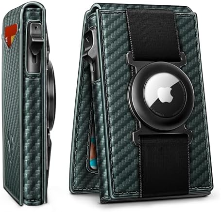 Men Leather Wallet for AirTag