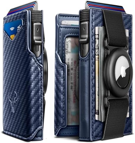 Men Leather Wallet for AirTag