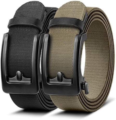 Men Ratchet Stretch Belt Multi-Pack-Trimmable 1 3/8″