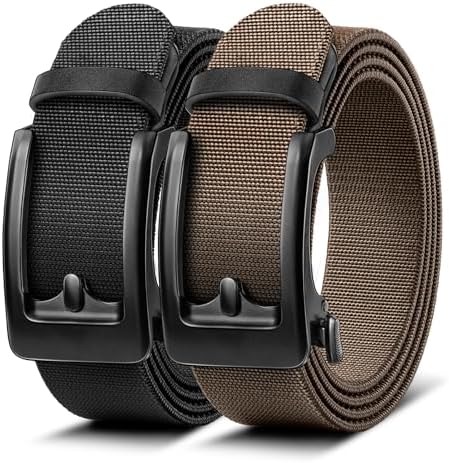 Men Ratchet Stretch Belt Multi-Pack-Trimmable 1 1/2″