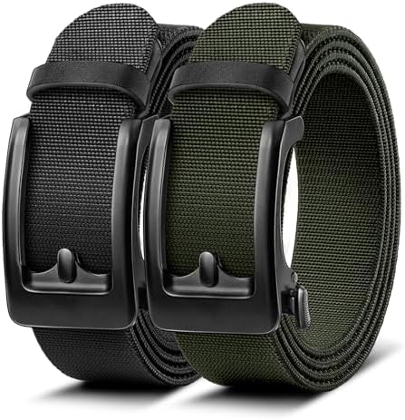Men Ratchet Stretch Belt Multi-Pack-Trimmable 1 3/8″