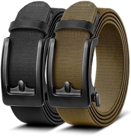 Men Ratchet Stretch Belt Multi-Pack-Trimmable 1 3/8″
