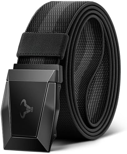 Men Stretch Tactical Web Belt 1.5″-Adjustable Fit-Quick Release
