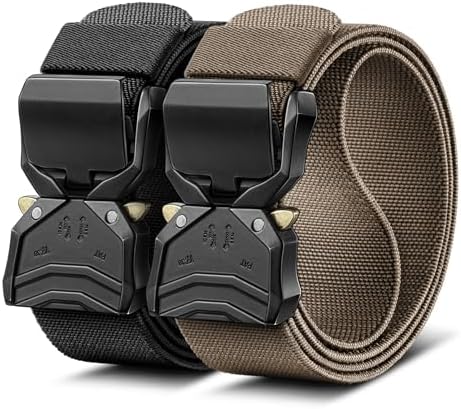 Men Stretch Tactical Web Belt MultiPack 1.5″-Adjustable Fit
