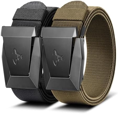 Men Stretch Tactical Web Belt MultiPack 1.5″-Adjustable Fit