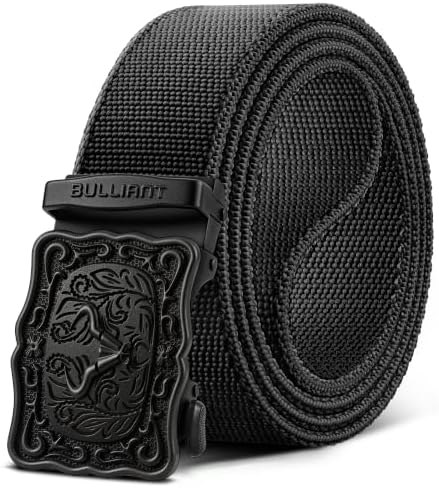 Men Western Ratchet Stretch Web Belt Trimmable 1 1/2″