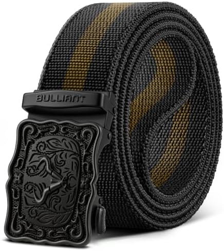 Men Western Ratchet Stretch Web Belt Trimmable 1 1/2″