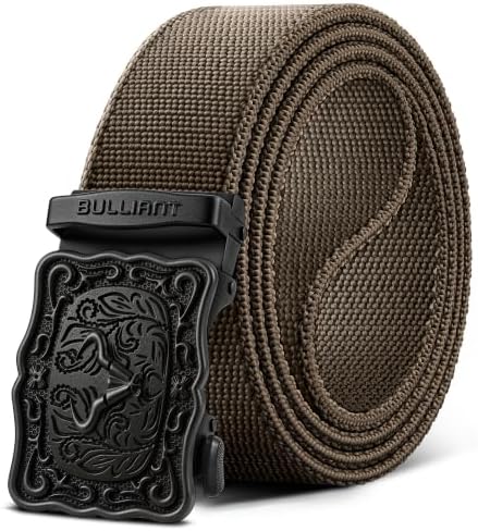 Men Western Ratchet Stretch Web Belt Trimmable 1 1/2″