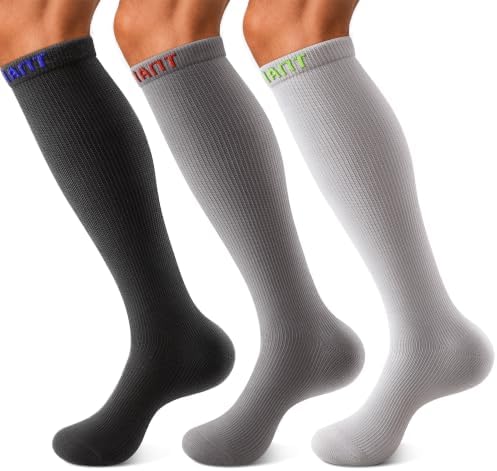 Men's Cushioned Knee High Sports Socks 3Pack