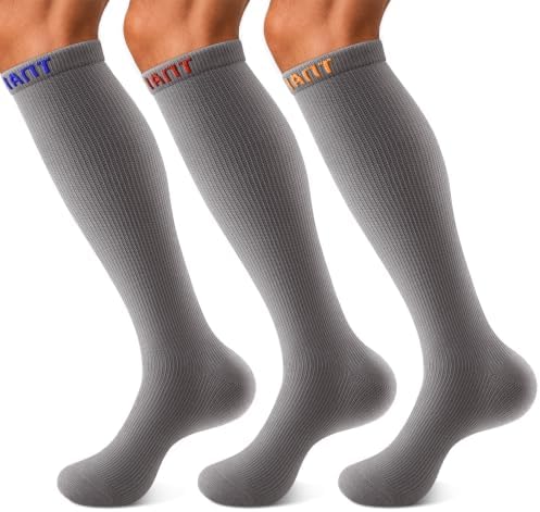 Men's Cushioned Knee High Sports Socks 3Pack