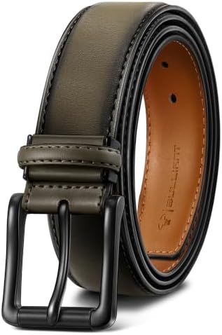 Men's Trimmable Leather Belt 1 3/8″