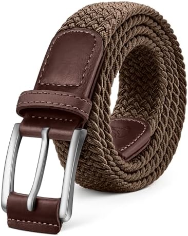Men's Woven Braided Stretch Web Golf Belt 1 3/8″