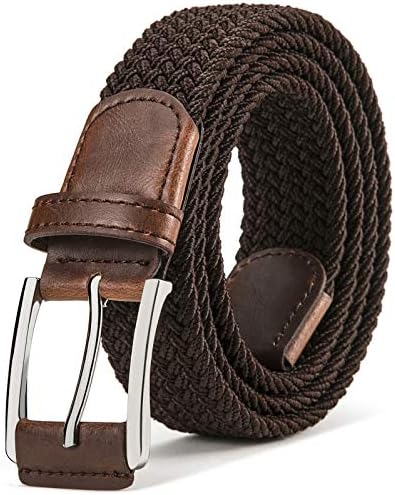 Men's Woven Braided Stretch Web Golf Belt 1 3/8″