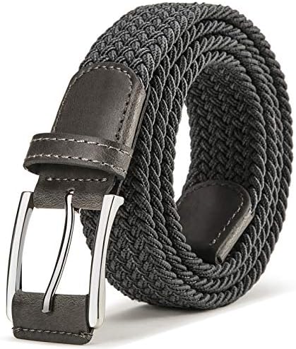 Men's Woven Braided Stretch Web Golf Belt 1 3/8″