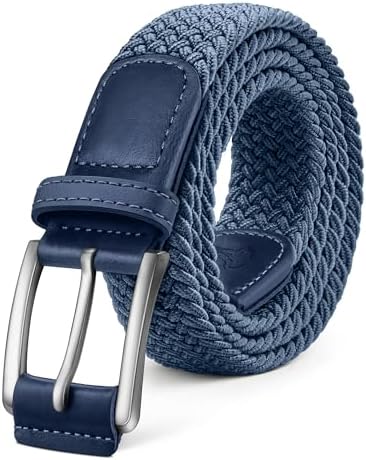 Men's Woven Braided Stretch Web Golf Belt 1 3/8″