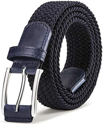 Men's Woven Braided Stretch Web Golf Belt 1 3/8″