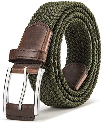 Men's Woven Braided Stretch Web Golf Belt 1 3/8″
