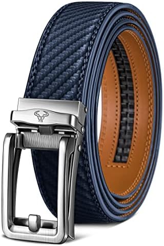 Ratchet Trimmable Leather Belt