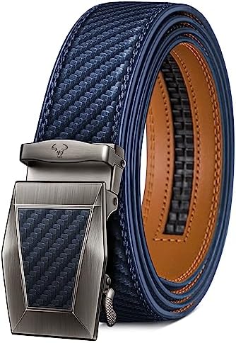 Ratchet Trimmable Leather Belt