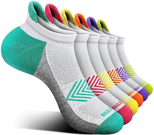 Socks For Women 6Pairs-Womens Athletic Ankle Socks No Show