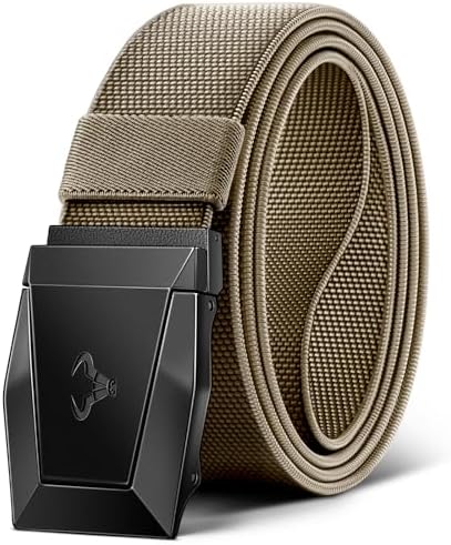 Stretch Tactical Web Belt For Men-Trimmable 1.5″-Adjustable Fit