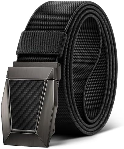 Stretch Tactical Web Belt For Men-Trimmable 1.5″-Adjustable Fit