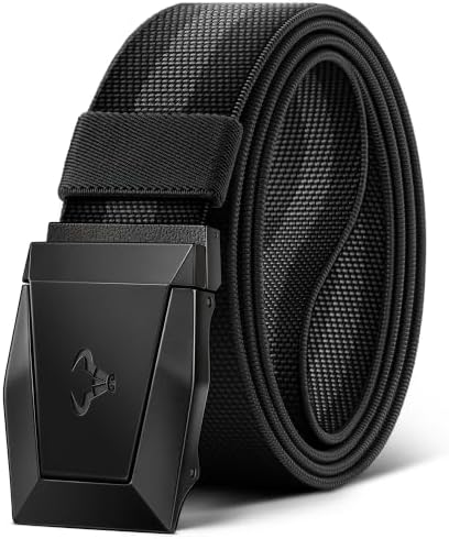 Stretch Tactical Web Belt For Men-Trimmable 1.5″-Adjustable Fit