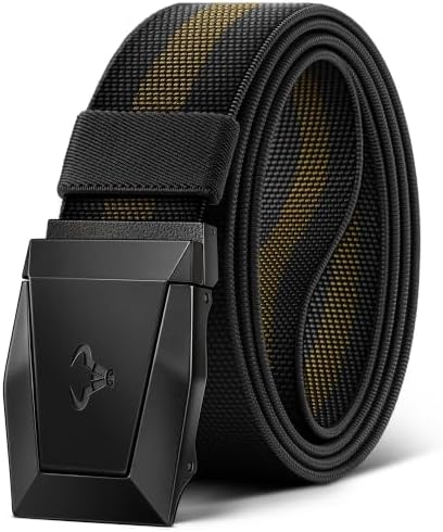 Stretch Tactical Web Belt For Men-Trimmable 1.5″-Adjustable Fit