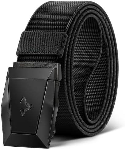 Stretch Tactical Web Belt For Men-Trimmable 1.5″-Adjustable Fit