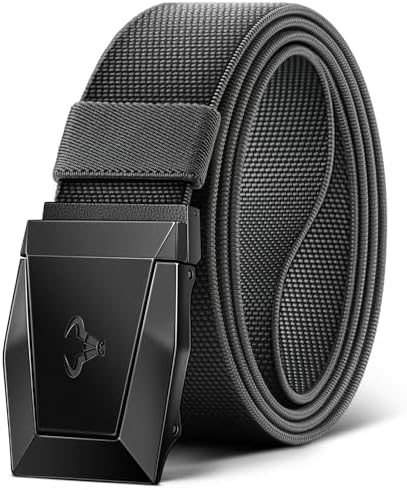 Stretch Tactical Web Belt For Men-Trimmable 1.5″-Adjustable Fit