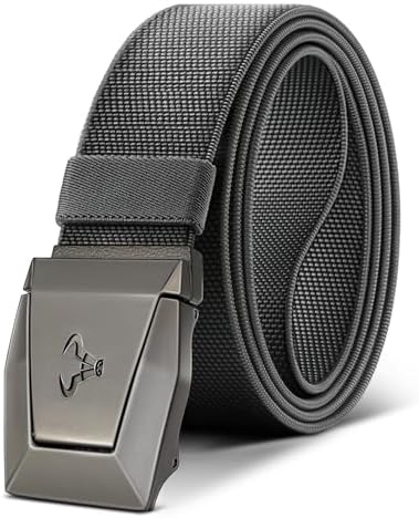 Stretch Tactical Web Belt For Men-Trimmable 1.5″-Adjustable Fit