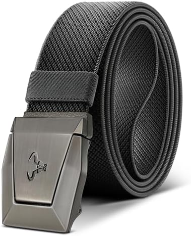 Stretch Tactical Web Belt For Men-Trimmable 1.5″-Adjustable Fit